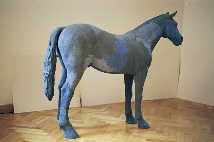 Horse.Recycled paper Sculpture